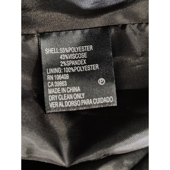 Antonio Melani Blazer Womens 6 Brown Herringbone Single Button Jacket Career - Picture 9 of 10